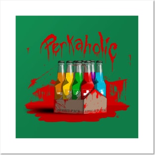 Zombie 8-Pack Bloodied Perkaholic on Emerald Green Posters and Art